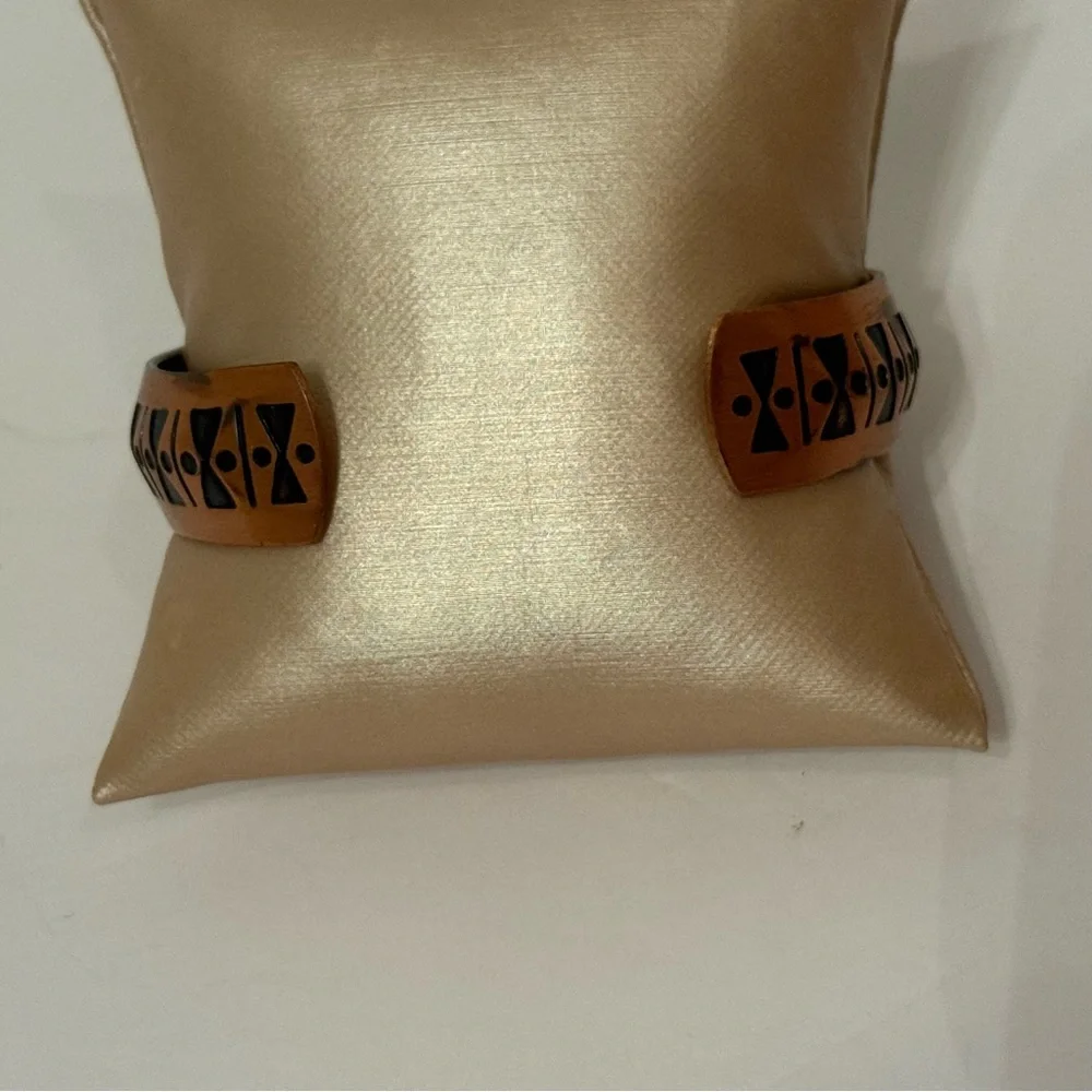 BRACELET CUFF SOLID COPPER BOW TIE DESIGN